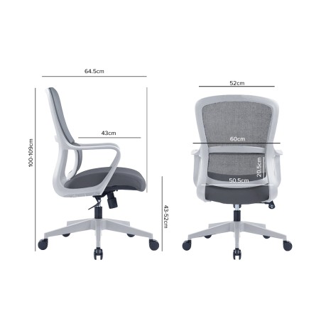 HASTIN Office Chair without Headrest