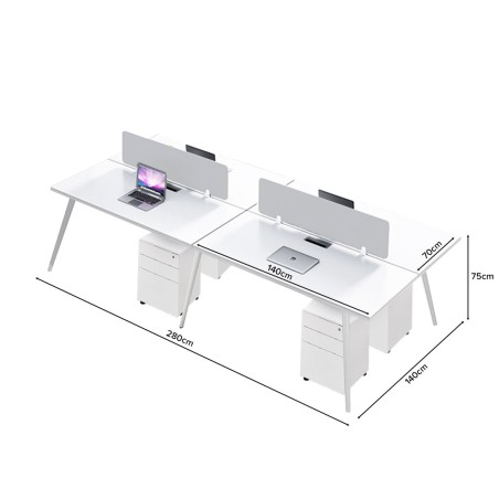 WIKSTROM 4 Seater Work Station