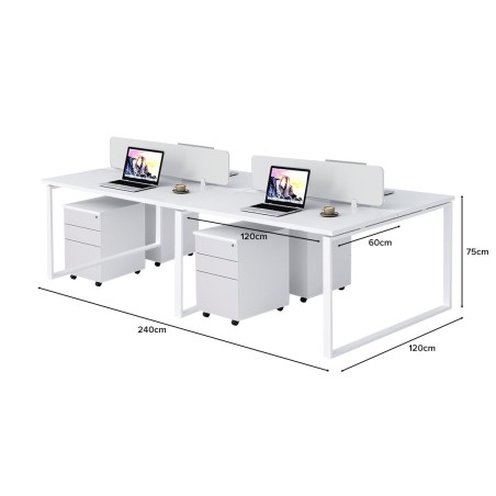 JOHANSSON 4 Seater Work Station