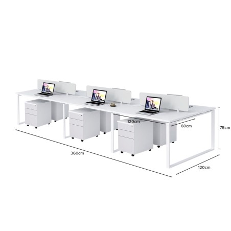 JOHANSSON 6 Seater Work Station