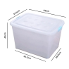 Transparent Bundle of 3 Storage Box - JIJI.SG