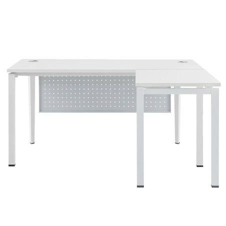 FORSBERG L-Shaped Office Desk with Modesty Panel