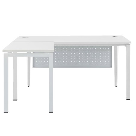 FORSBERG L-Shaped Office Desk with Modesty Panel