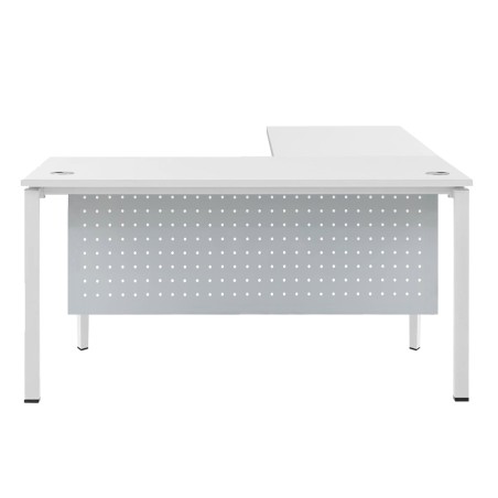 FORSBERG L-Shaped Office Desk with Modesty Panel