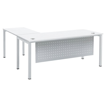 FORSBERG L-Shaped Office Desk with Modesty Panel