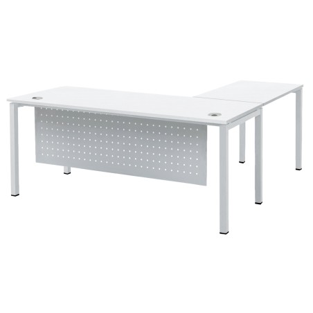 FORSBERG L-Shaped Office Desk with Modesty Panel