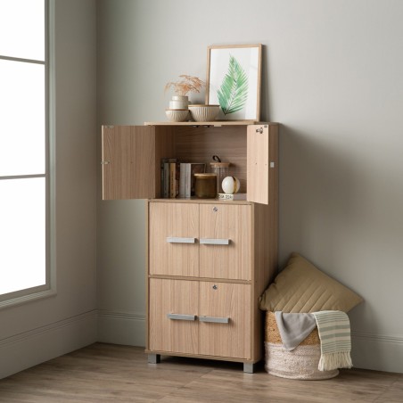 NAOMI Cabinet Bookcase with Keylock NAOMI Cabinet Bookcase with Keylock