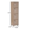 NAOMI Cabinet Bookcase with Keylock - JIJI.SG