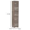 NAOMI Cabinet Bookcase with Keylock - JIJI.SG