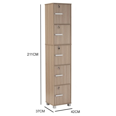 NAOMI Bookcase with Keylock