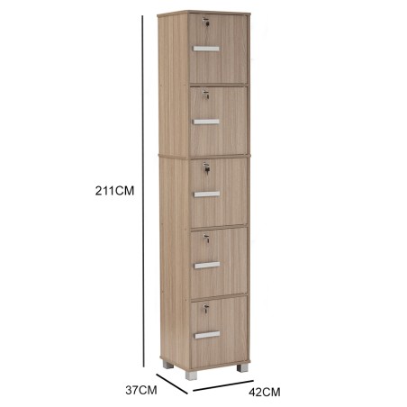 NAOMI Cabinet Bookcase with Keylock NAOMI Cabinet Bookcase with Keylock