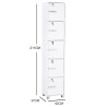 NAOMI Cabinet Bookcase with Keylock - JIJI.SG