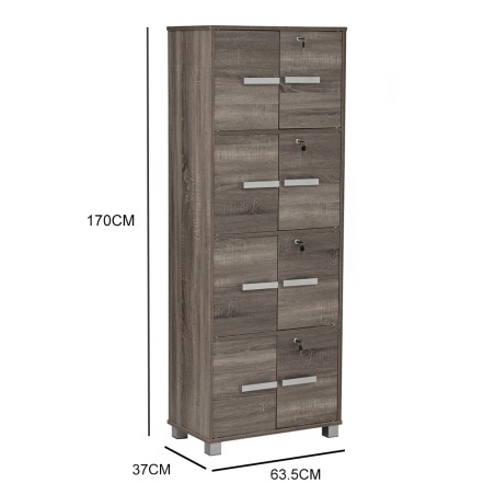 NAOMI Cabinet Bookcase with Keylock NAOMI Cabinet Bookcase with Keylock