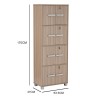 NAOMI Cabinet Bookcase with Keylock - JIJI.SG