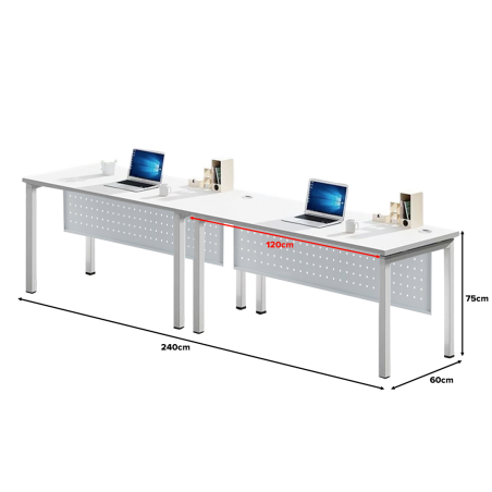 FORSBERG 2 Seater Work Station with Modesty Panel