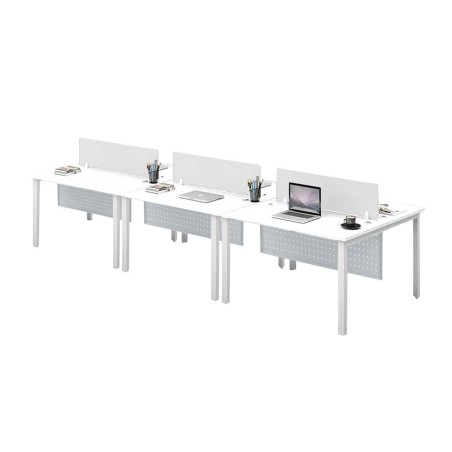 FORSBERG 6 Seater Work Station with Modesty Panel