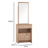 NAOMI Dressing Table With Stool - JIJI.SG