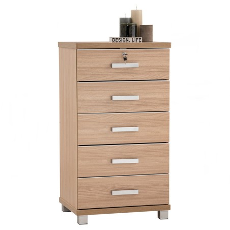 NAOMI Chest of 5 Drawers