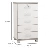 NAOMI Chest of 5 Drawers