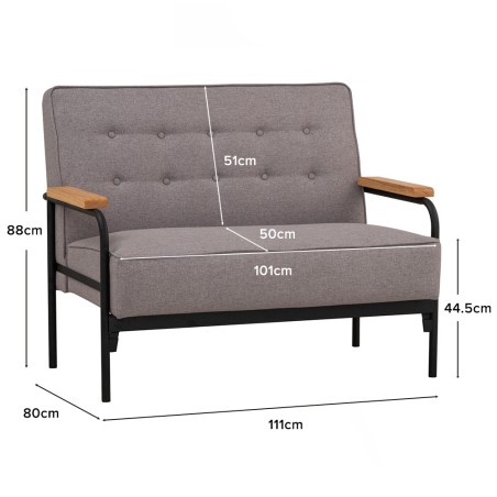 DARIUS 2 Seater Sofa