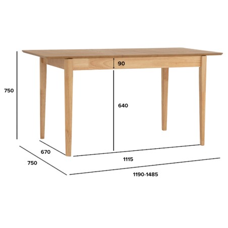 LINDA Extendable Dining Table