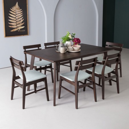 CUBIST/AUGUSTUS Dining Table and 6 Chairs