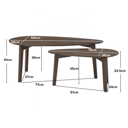 PHOEBE Set Of 2 Coffee Table