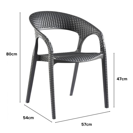 (AS-IS) ELIZA Chair, Stackable