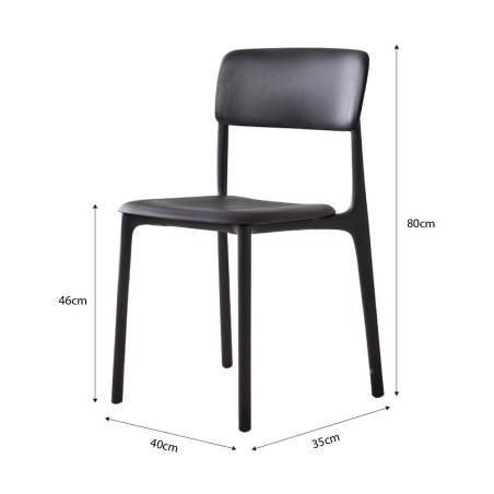 (AS-IS) POVEL Chair, Stackable