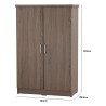 DUBLIN Low Wardrobe with 2 Doors - JIJI.SG