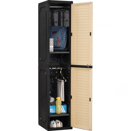 OPTIMUS PVC Slim Wardrobe Cabinet Locker