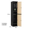 OPTIMUS PVC Slim Wardrobe Cabinet Locker - JIJI.SG