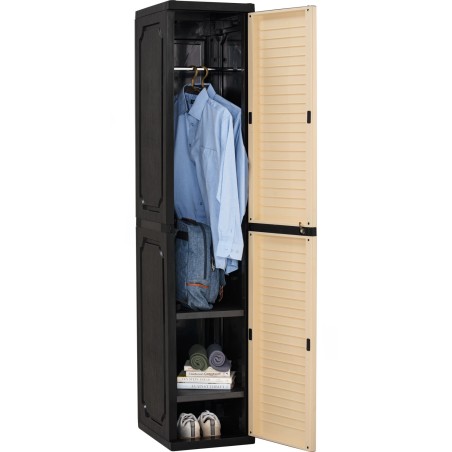 OPTIMUS PVC Slim Wardrobe Cabinet Locker