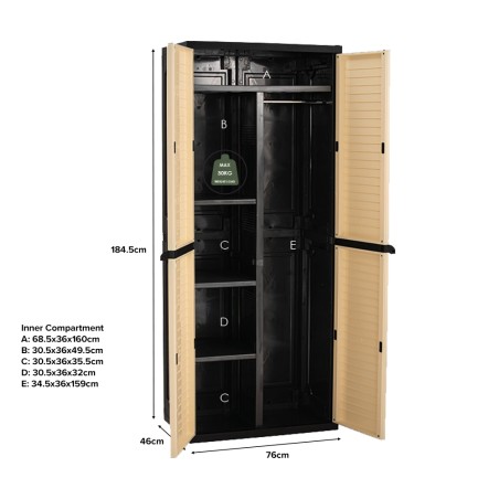 OPTIMUS PVC Wardrobe Cabinet