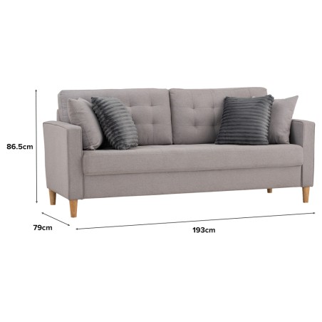 SLAVIA 3 Seater Sofa