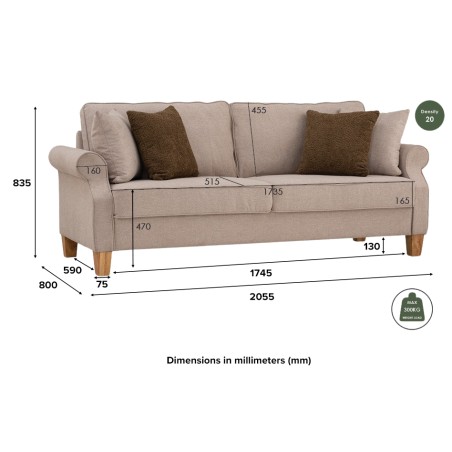 IMPALA 3 Seater Sofa