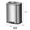RAIVO Soft Closing Waste Steel Bin - JIJI.SG