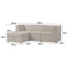 TRAVIS L-Shaped Modular Sofa with Storage Ottoman - JIJI.SG