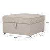 TRAVIS L-Shaped Modular Sofa with Storage Ottoman - JIJI.SG