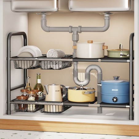 VALBORG Extendable Under Sink Rack