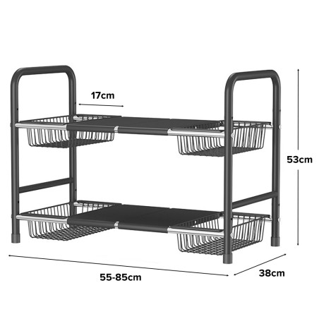 VALBORG Extendable Under Sink Rack