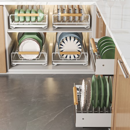 BERTON Pull-Out Tableware Storage Rack