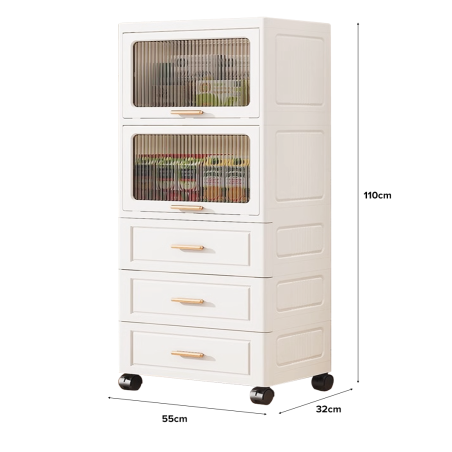 LACEE Flip Top Storage Drawer Cabinet LACEE Flip Top Storage Drawer Cabinet
