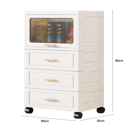 LACEE Flip Top Storage Drawer Cabinet LACEE Flip Top Storage Drawer Cabinet