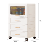 LACEE Flip Top Storage Drawer Cabinet