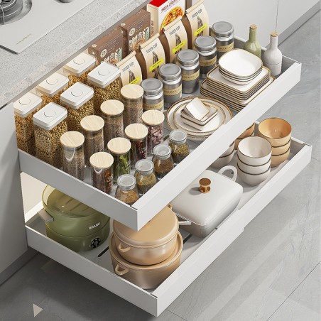 MENDEL Pull-Out Extendable Cabinet Storage Rack