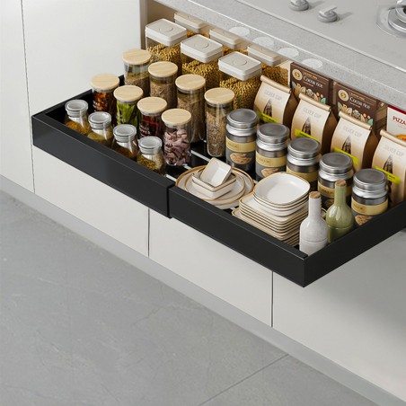 MENDEL Pull-Out Extendable Cabinet Storage Rack