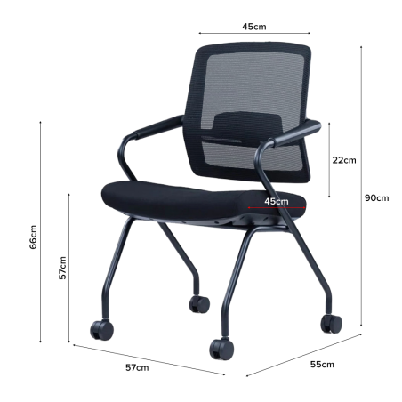 LIVIUS Training Chair, Foldable