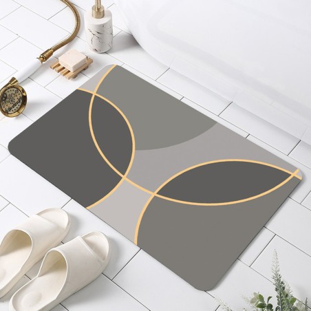 ODERMATT Geometry Soft Diatomite Floor Mat