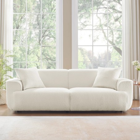 ELOUAN 3 Seater Sofa, Bouclé Fabric